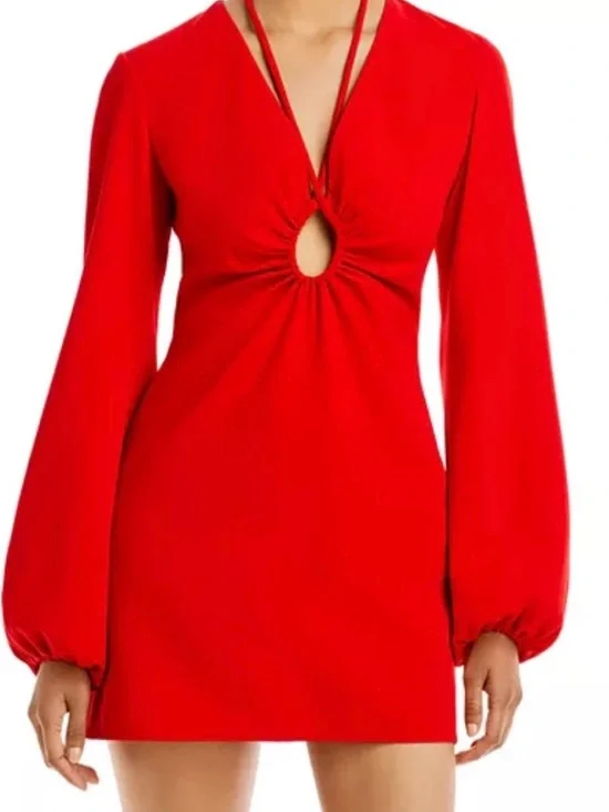 A.L.C. Leslie Dress - Garnet - Picture 2 of 15